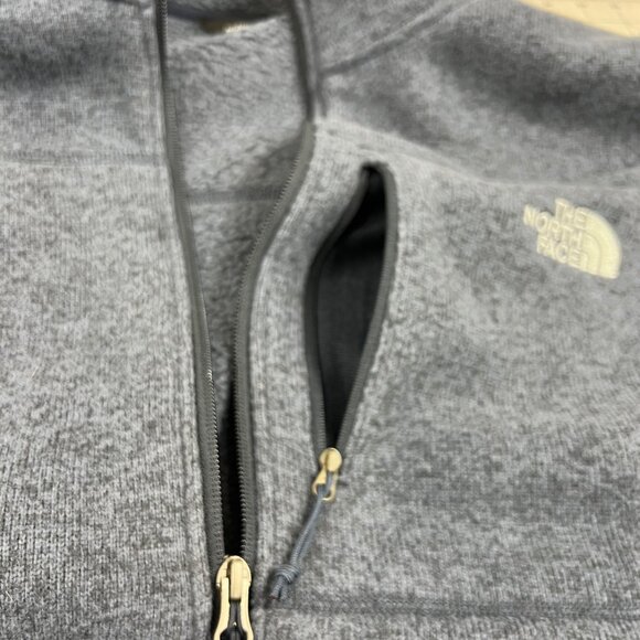 The North Face Mens XXL Blue Fleece Jacket Full-Zip Polyester Warm Outerwear - Picture 9 of 9